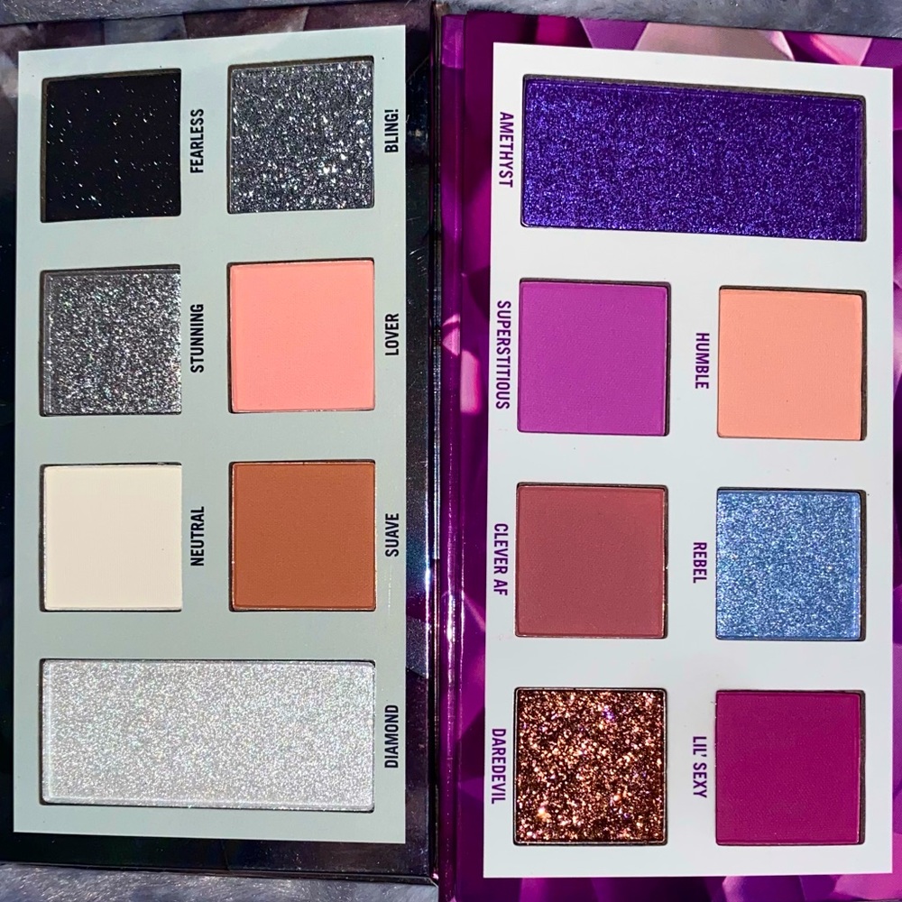BH Cosmetics Diamond & Amethyst Palettes - New/Never Used